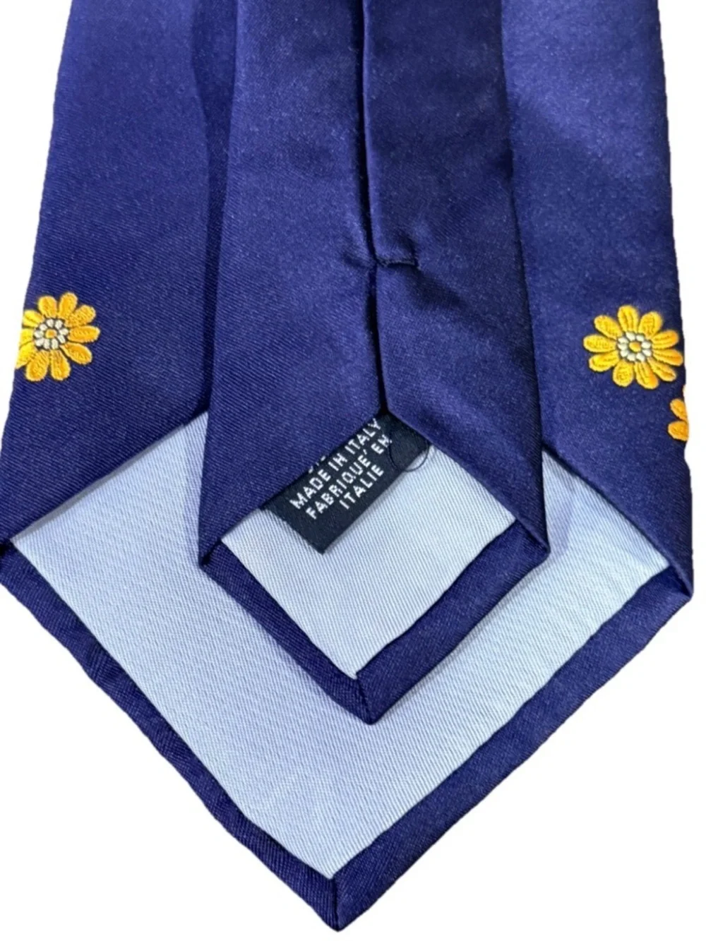 Kenzo Homme Silk Tie Navy Floral Botanical Made in Italy